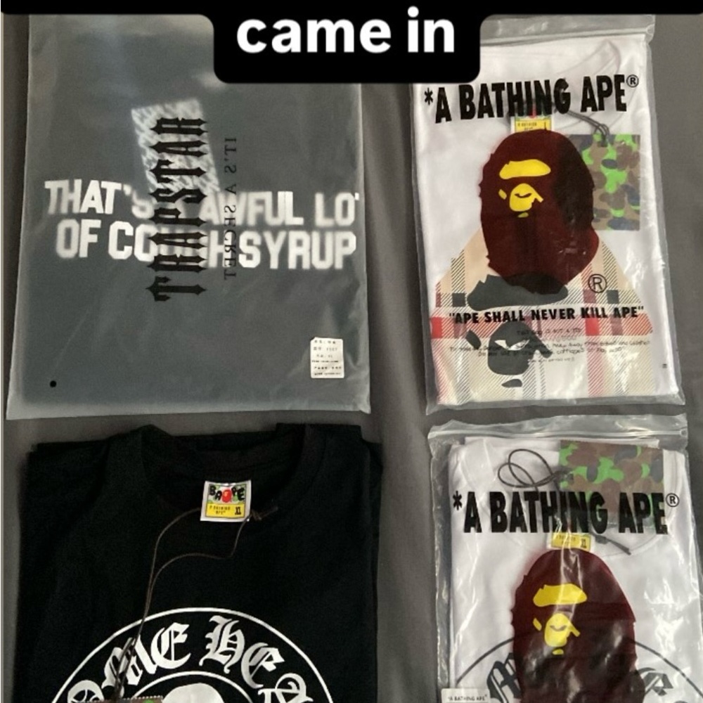Bape Short Sleeve Tees Collection